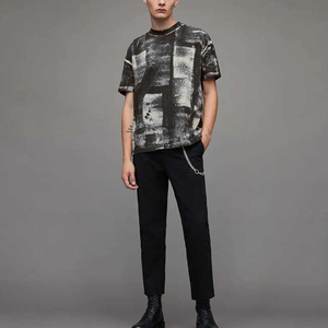 Customizable Men's Acid Wash T Shirt High Quality Cotton Plain Custom Logo-Design & Logo Acid Wash T Shirts - Product Image 4