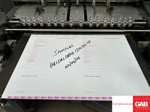 Cheap Heidelbergg GTO 52 Offset Printing <b>Machine</b> ONE Colour GTO 52 with numbering & perforation Made in Germany - Product Image 6