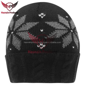 Personalizable al por mayor de los hombres de invierno Beanie sombreros/gorras de lana pura, diseños bordados asequibles, el diseño de su propio estilo - Product Image 2