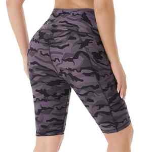 UNIQUE GYM WEAR High Waist Nude Buttock Scrunch <b>Booty</b> Butt Bike Shorts <b>Leggings</b> Black Gym Shorts Women Breathable Quick Dry - Product Image 2