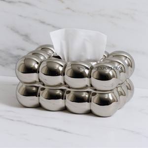 ที่ใส่กระดาษทิชชูทรงกลม ผลิตจากโลหะชุบสังกะสี สินค้ามาใหม่ สามารถเลือกสีได้ อุปกรณ์เสริมสำหรับห้องครัวและห้องน้ำ - Product Image 6