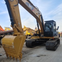 Vente flash : excavatrice CAT 320D d'occasion avec larges plaques de chenilles, d'origine japonaise, excavatrice hydraulique en vente, excavatrice sur chenilles 320D