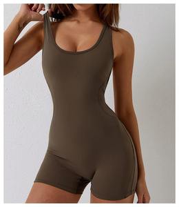 Nueva llegada conjunto de Yoga de alta calidad para mujer poliéster de LICRA sin costuras con patrón sólido ecológico venta al por mayor Venta caliente - Product Image 3