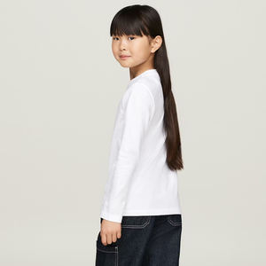 Camiseta de Manga Larga de Algodón para Niños con Cuello Redondo y Estampado |   Tela de Punto de 220 GSM, Marca Personalizada, Ropa Urbana Ecológica - Product Image 2