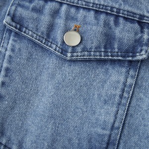 แจ็กเก็ตยีนส์คอตตอนแห้งเร็วสำหรับผู้หญิงแจ็คเก็ตยีนส์ลำลองคุณภาพเยี่ยมสไตล์ปรับแต่งได้สำหรับ100% ใหม่ - Product Image 6