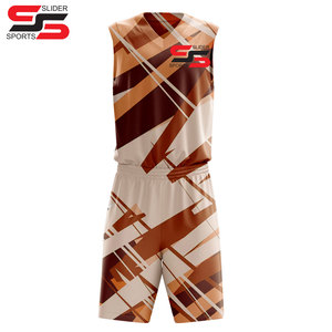 Camiseta de baloncesto personalizada OEM y uniforme de equipo de baloncesto impreso por sublimación corta Kit de entrenamiento de calentamiento de baloncesto completo - Product Image 3