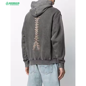 Sweat-shirts d'hiver personnalisés en gros, à fermeture éclair, style streetwear, en polaire, épais, 100% coton, respirants et à séchage rapide - Product Image 4