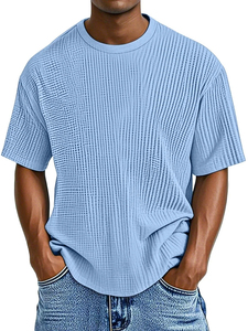 T-shirt pour homme personnalisé de haute qualité, nouveau modèle d'été, respirant, séchage rapide, taille européenne, décontracté, couleur unie, confortable - Product Image 2