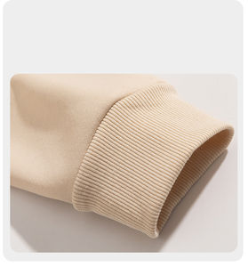 Sweats à capuche épais pour hommes et femmes, automne/hiver, imprimés sur mesure, en peluche, couleur unie, logo personnalisé, teinture unie, respirant - Product Image 6