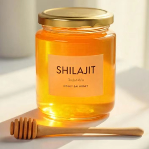 Shilajit น้ำผึ้งฟิวชั่นที่หรูหราของน้ำหวานสีทองบริสุทธิ์เพิ่มภูมิคุ้มกันสุขภาพและพลังธรรมชาติบรรจุในขวด - Product Image 1