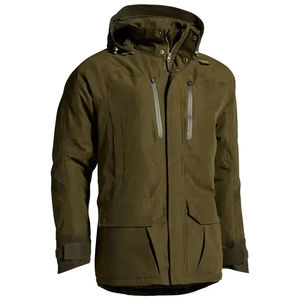Veste imperméable tactique de camouflage à capuche zippée surdimensionnée en gros Vestes d'extérieur pour hommes - Product Image 2