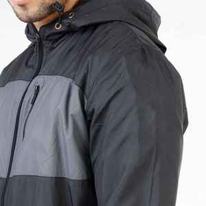 Chaqueta Anorak con Diseño Nuevo y Logotipo Personalizado, Chaqueta Cortavientos, Chaqueta Impermeable, Bloques de Color, Tejido de Poliéster, Chaqueta para Hombre - Product Image 1