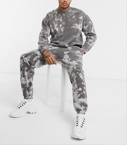 Chándal Vintage de algodón 2025 para hombre, chándal de camuflaje con cuello redondo, estampado personalizado, 2 uds., conjuntos de chándal de algodón para hombre - Product Image 3