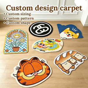 Luxury Custom Carpet for Living Room Anti Slip Modern Carpet Designer Anime Floor Mat Carpet with Logo