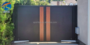 Porte de clôture commerciale de sécurité en aluminium pour arrière-cour privée porte en aluminium nouveau style de porte en aluminium design pour la maison - Product Image 6