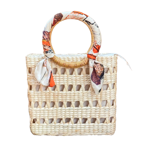กระเป๋าถือผักตบชวาอเนกประสงค์สำหรับผู้หญิงที่ใส่ใจในน้ำกระเป๋าผู้หญิงกระเป๋าโท้ทสำหรับผู้หญิงที่ยั่งยืนและทันสมัย - Product Image 1