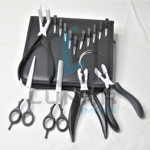 Lunaire offre un nouveau Kit d'outils d'extension de cheveux de trame en noir mat et blanc avec un étiquetage de marque personnalisé gratuit - Product Image 3