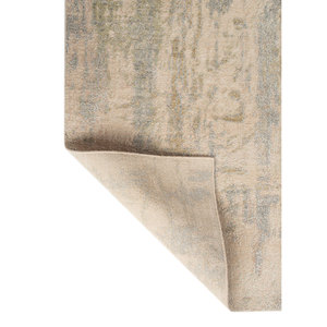 Alfombra de Lana y Seda Entropy Ivory Anudada a Mano Esh-1521, Rectangular, Abstracta, para Sala de Estar, Pasillo, para Adolescentes, para el Hogar - Product Image 5