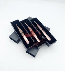 แหนบต่อขนตาเพิ่มวอลลุ่มขนาดใหญ่ทำจากเส้นใยสแตนเลส90องศาสำหรับต่อขนตา - Product Image 5