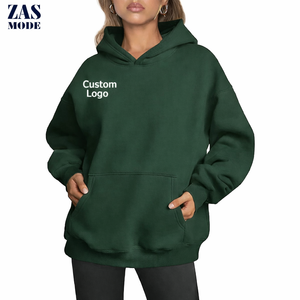 Sweat à capuche surdimensionné vintage en molleton de coton lourd de haute qualité personnalisé, gaufré, délavé à l'acide, décoloré au soleil pour femmes - Product Image 1