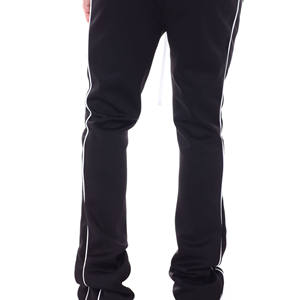 Hot Selling Men's Jogger Sweatpants Custom Cotton Elastic Waist Flared Men's Stacked <b>Pants</b> - Product Image 2