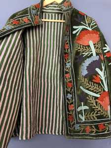 Best Selling Custom Bohemian Suzani Embroidered Jacket for Women Traditional Handmade Uzbek <b>Coat</b> Available at Attractive Price - Product Image 5