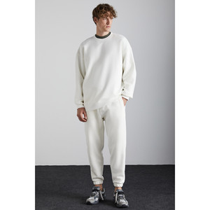 Pantalon de survêtement GRIMELANGE Kyoto pour homme en coton biologique ultra doux à 3 fils, coupe décontractée avec bas élastiqués - Product Image 3