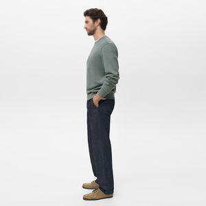 Sweat-shirts d'hiver légers et tendance, couleur unie, pull à manches longues, col rond, coupe classique, design personnalisé écologique pour hommes - Product Image 4