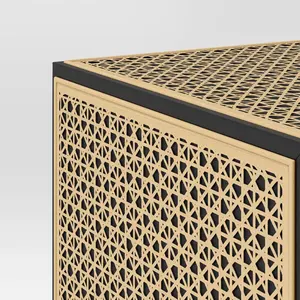 Mesa de acento para interiores de decoración superior, mesa de anidación de madera OEM, mesa de anidación de madera tejida, muebles de granja - Product Image 5