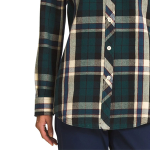 Qualité supérieure 100% coton décontracté femmes flanelle chemises Service OEM bouton personnalisé avant Streetwear - Product Image 5