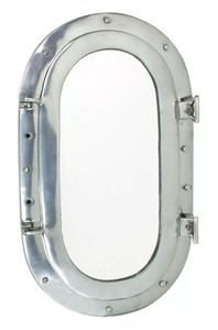 Tàu PORTHOLE gương En aluminio pulid trang trí gương được thiết kế để giống như một con tàu củ<span class=keywords><strong>a</strong></span> PORTHOLE tính năng một đánh bóng nhôm - Product Image 5