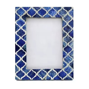 Luxe exquis nacre incrustation photo cadre d'affichage en résine d'os incrustation cadre photo pour vos souvenirs préférés - Product Image 1