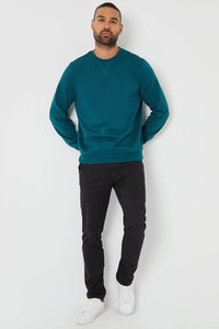 Nouvelle arrivée de haute qualité basique surdimensionné col rond hommes sweat personnalisé coton mélangé sweat au prix d'usine - Product Image 2