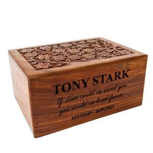 ส่วนบุคคลทําด้วยมือ Urn สําหรับเถ้ามนุษย์ Rosewood สังหารเพลิง Urn ไม้สําหรับเถ้ามนุษย์ Urn ขนาดใหญ่ keepsake กล่อง - Product Image 4