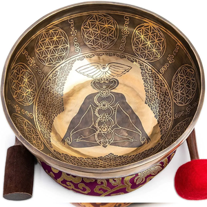 Les bols sonores tibétains fiables en vente en gros sont fabriqués à la main par des artisans qualifiés utilisant des techniques de martelage traditionnelles - Product Image 1
