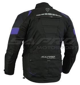 Men's High-Comfort Durable Polyester Cotton Blend All-Weather Long Motorcycle <b>Jacket</b> with Quick-Dry for Winter Protection - Product Image 2