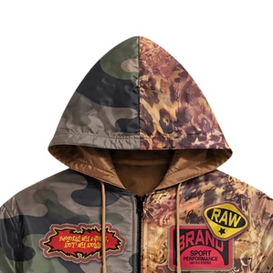 2026 New Arrival Streetwear Solid Zipper-Up Winter Windproof Oversized Hoodie OEM Service Embroidered - Product Image 4