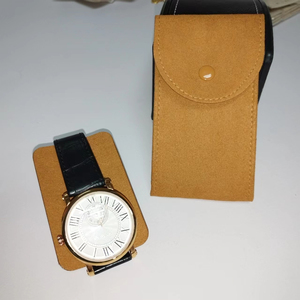 Estuche de viaje de cuero Relojes de lujo Estuche de viaje Ranuras dobles Caja de almacenamiento de muñeca con cremallera - Product Image 1