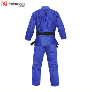Uniforme de Judo azul de competición de algodón puro de alta calidad, traje de Judo de Karate personalizado, uniforme de Judo de entrenamiento de artes marciales - Product Image 3