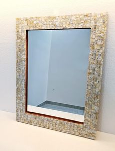 กระจกแขวนผนังลายมุกติดผนังมีสไตล์สำหรับตกแต่งห้องน้ำ - Product Image 4