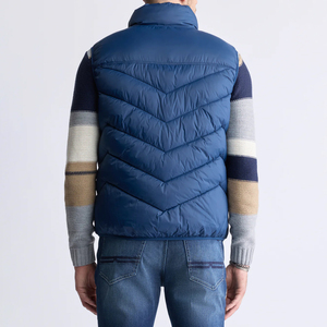 Los últimos hombres deportes al aire libre lona Stand Collar burbuja chaleco sin mangas precio al por mayor - Product Image 4