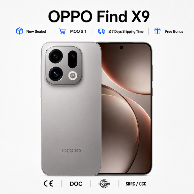 OPPO Find X9 5G Octa Core CDMA Smartphone 2K 144Hz AMOLED Display Ultra-Clear Camera 6000mAh 100W 16GB 512GB NFC