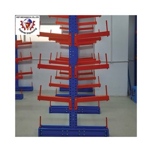 Viet Mechanical Cantilever <b>Racks</b> Blue Steel Powder Coated Adjustable Double Sided Storage System - Product Image 6