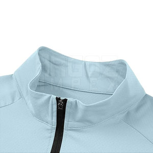 Camiseta de tela cómoda Diseño único Hombres Quarter Zip Camisas 100% algodón MOQ bajo Quarter Zip Camisas - Product Image 3
