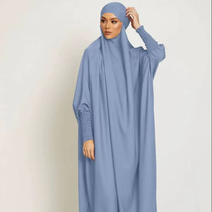 Nouvelle vente en gros d'abayas unies, couleur unie, vêtements islamiques modestes simples, abayas musulmanes pour femmes, abayas de Dubaï - Product Image 1