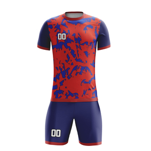 Ensemble d'uniformes de football personnalisés, design personnalisé, noms et numéros des joueurs, personnage, 100% polyester, sublimation, impression à l'écran - Product Image 1