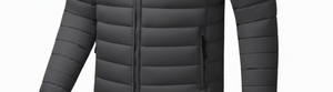 Chaqueta Acolchada con Capucha Premium para Hombre, de Grafito, Lisa, Ligera, Aislante, Cortavientos, Transpirable, Ropa de Invierno de Alta Gama - Product Image 5