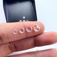 Diamants de laboratoire certifiés IGI, taille rose fantaisie, 3mm-6mm, 1.00 à 5.00 carats, clarté VVS, couleur E, perçés au laser, pour bijoux personnalisés