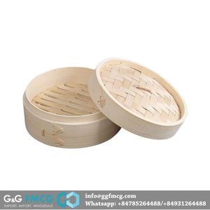 Nồi hấp tre 3 tầng, giỏ hấp có nắp, hấp rau, thịt, cá, bánh bao và Dim Sum, có tay cầm, nhiều kích cỡ - Product Image 6