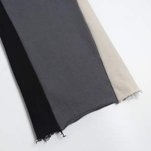 กางเกงวอร์มลำลองสำหรับผู้ชายกางเกงจ็อกเกอร์แบบซ้อนมีเชือกผูกเอวกางเกงวอร์มขาบานผลิตจากโรงงาน - Product Image 6